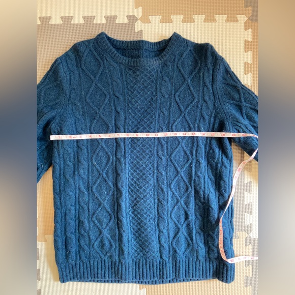 A.P.C. Men's Deep Blue Lambswool Crewneck Sweater - Picture 4 of 5